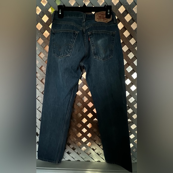 Levi’s 501 xx Blue Jeans Button fly 100% Cotton Red Tab size 32 - Picture 3 of 7